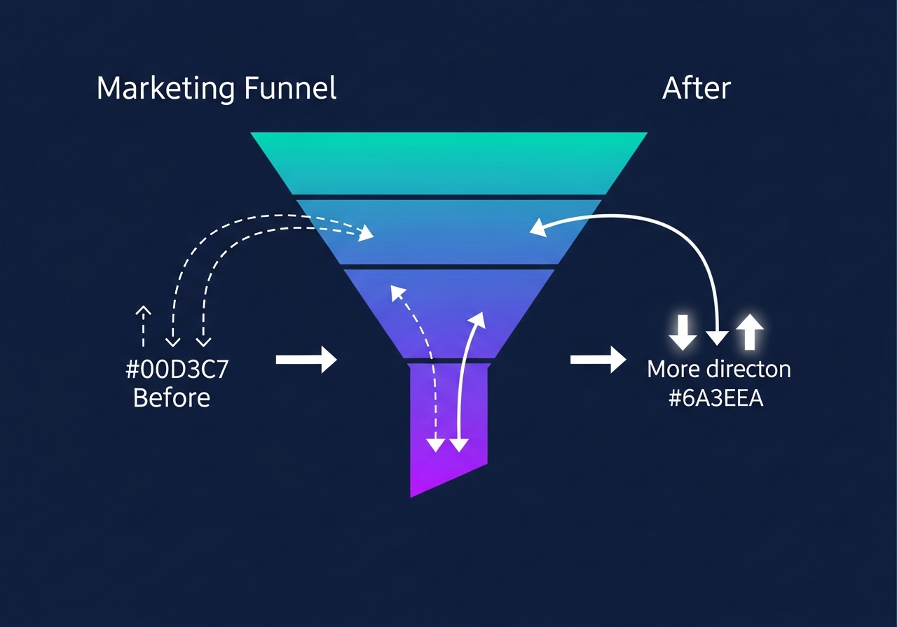 Conversion funnel improvement before and after programmatic expansion