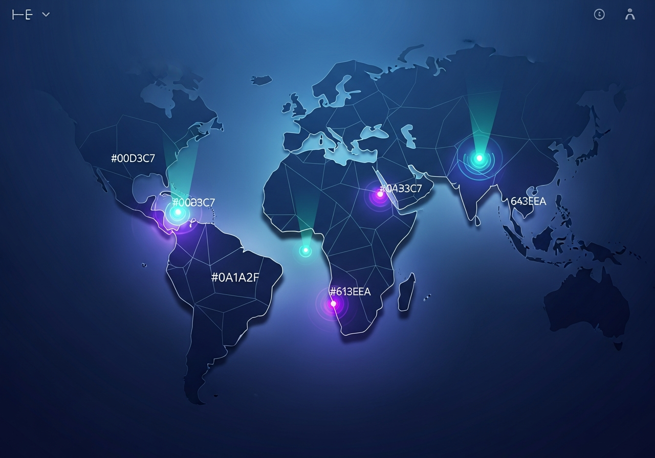 Geographic distribution of enrollment campaign reach
